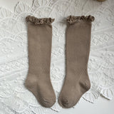 Mid-calf Lace Combed Cotton Baby Socks