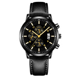 Men's Business Alloy Calendar Luminous Quartz Watch