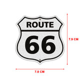 Antique Motorcycle No.66 Highway Waterproof Sticker