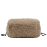 Women's Fashion Plush Chain Shoulder Bag