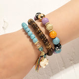 Bohemian Elephant Tassel Multi Layer Temperament Bracelet