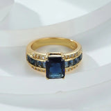 Women's Retro Simple Blue Fashion Ring