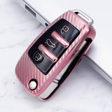 Carbon Fiber Pattern Car Key Protector