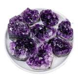 Purple Water Crystal Cluster Love Decoration Piece Raw Stone Ore Specimen Heart