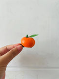 Korean Summer Emulational Fruit Orange Food Barrettes