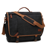 Men's Canvas Waterproof Large Capacity Shoulder Bag