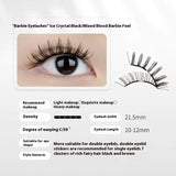 Magnetic Eyelashes Thick Zero Glue Long C Curved Eyelashes