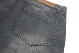 Old And Dirty Jeans With Waste Soil Wind Men's Split Stitching