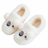 Women's Winter Cute Thick Bottom Non-slip Warm Plush Cotton Slippers