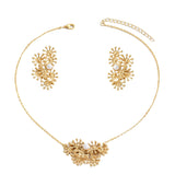 Fashion SUNFLOWER Design Women Necklace Suit