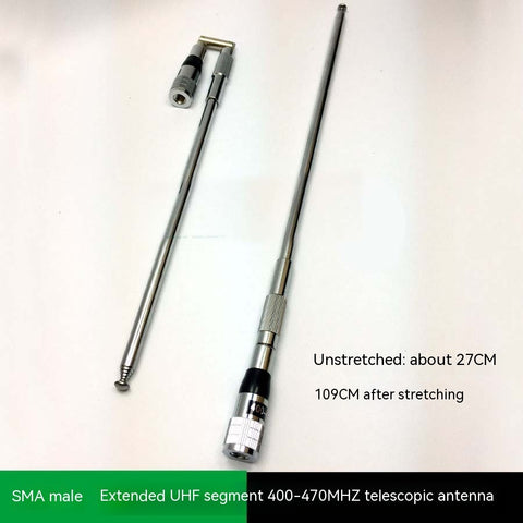 Lengthened Folding Telescopic Antenna Handheld Transceiver Aviation Frequency