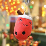 Cartoon Milk Tea Cup Small Pendant Doll