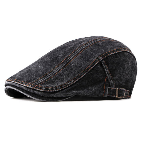 Fashion Wash Denim Beret Men