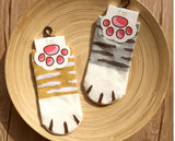 Fashion Cartoon Cat's Paw Boat Socks