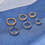 G23 Stainless Steel High-grade Piercing Jewelry Zircon Nose Ring