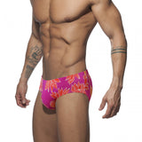 Men's Swimming Trunks Printed Low-waisted Swimming Trunks