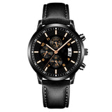 Men's Business Alloy Calendar Luminous Quartz Watch