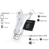 Mobile Phone Card Reader TF SD Multifunctional Four In One Universal - UNBEATABLE STORE