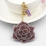 Women's Multi-color Rose Diamond Fashion Keychain