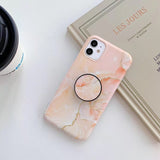 Frosted marble pattern mobile phone case