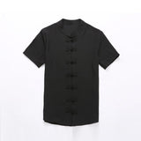 Chinese style solid color shirt