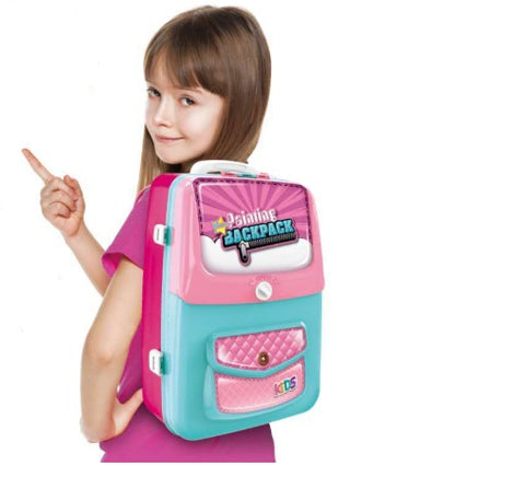 Children's 2 in 1 Painting Learning Backpack Toy