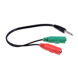 Microphone jack headphone converter