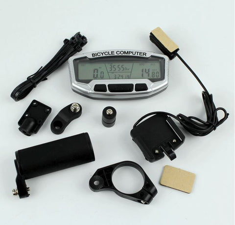 Mountain bike speedometer with blue luminous