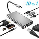 USB Type C to HDMI Ten in one expansion dock usb dock