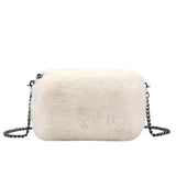 Women's Fashion Plush Chain Shoulder Bag