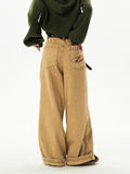 Retro Drooping Slimming Straight-leg Pants