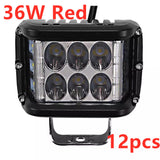 Motorcycle side flash 36W work light