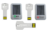 The supply of tin metal key U disk laser logo custom gift USB key flash memory bank - UNBEATABLE STORE