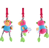 Baby Kids Rattles Toys Cotton Stroller Pram Crib Hanging Soft Plush Toys Animal Clip Baby Crib Bed Hanging Bells Toys For Babies