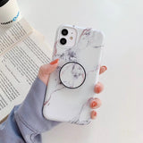 Frosted marble pattern mobile phone case