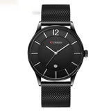 Mesh Belt Simple Large Dial Business Casual Quartz Watch