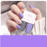 Two In One Nail Polish Set Creative Baking Free Quick Drying Long Lasting No Fade Frosted Double Colored Nail Manicure Oil