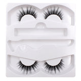 Magnetic Liquid Eyeliner & Magnetic False Eyelashes & Tweezer Set Waterproof Long Lasting Eyeliner False Eyelashes