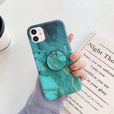 Frosted marble pattern mobile phone case