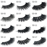 SD exaggerated mink eyelashes 3D stereo 25 dense false eyelashes