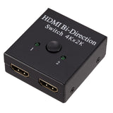 HDMI switcher 2 in 1 out HD 4K 2K expansion distributor