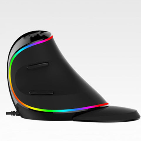 Vertical Ergonomic Snail RGB Anti-Mouse Hand Wired Mouse - UNBEATABLE STORE