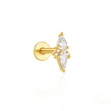 Tassel Horse Eye Zircon Piercing Cartilage Ear Studs