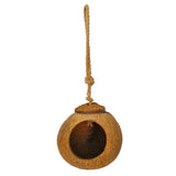 Natural coconut shell bird nest