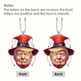 Creative Personality Trump Acrylic Pendant Backpack Ornaments