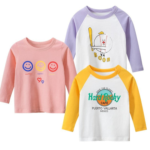 Girls Korean Long Sleeve T-shirt Baby Clothes