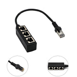 Network Cable Adapter Cable Connecting Line One Male 3 Bus CATE 6 Line