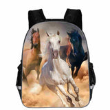 Horse Schoolbag Animal Head High School Junior High School Elementary School Toddler Cartoon Lightening Backpack