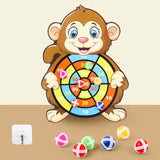 Spot Wholesale Children's Sticky Ball Dart Board Cartoon Fun Dart Board Plus Velvet A Variety Of Creative Cartoon