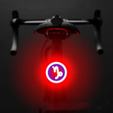 Bicycle Intelligent Auto Brake Sensor Light Waterproof LED Rechargeable Bicycle Tail Light Bike Accessories Bike Light Mount